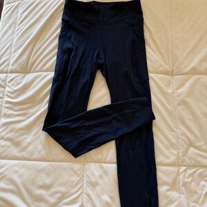 Navy blue high waisted leggings w/ pockets